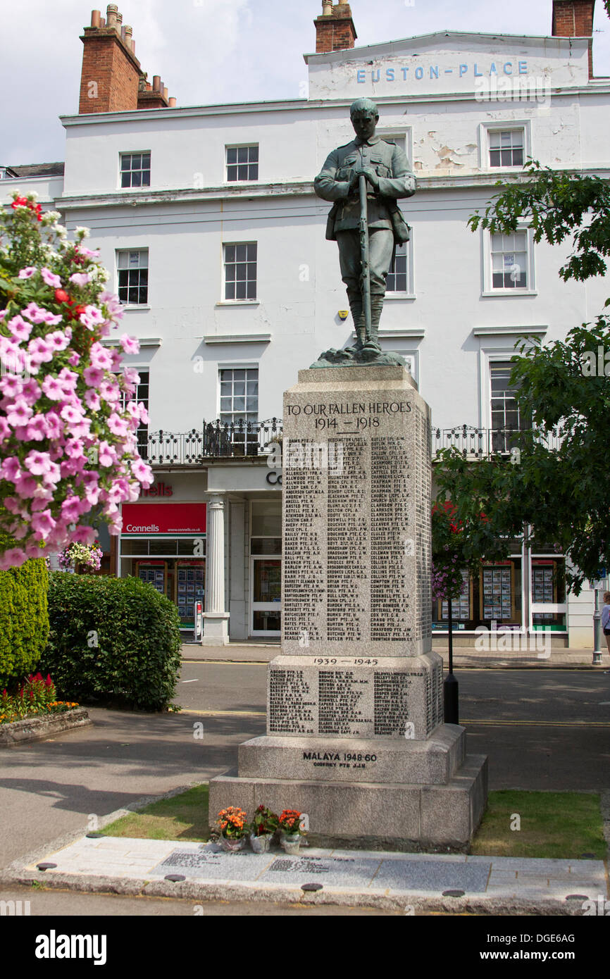 War Memorial Euston posto, Leamington Spa Warwickshire Foto Stock