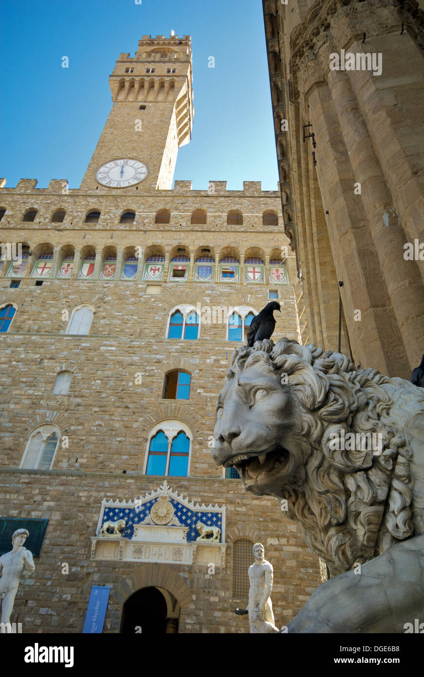 Palazzo Vecchio, Firenze Foto Stock