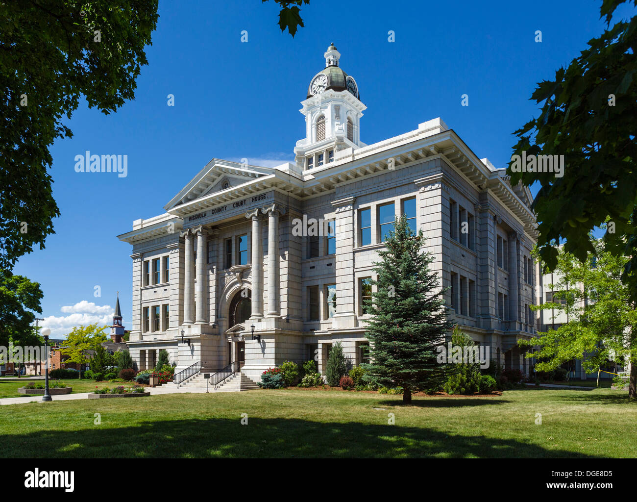 Missoula County Courthouse su W Broadway St in centro storico di Missoula, Montana, USA Foto Stock