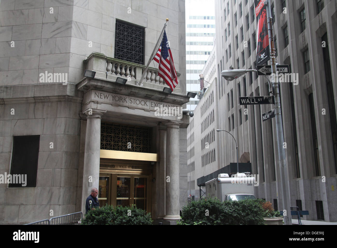 New York Stock Exchange su Wall Street Foto Stock