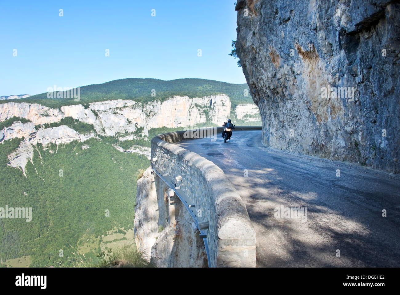 Combe Laval road - Vercors, Francia Foto Stock