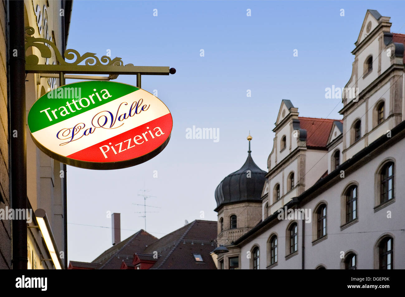 In Germania, in Baviera, Monaco di Baviera, ristorante italiano, La Trattoria La Valle Foto Stock