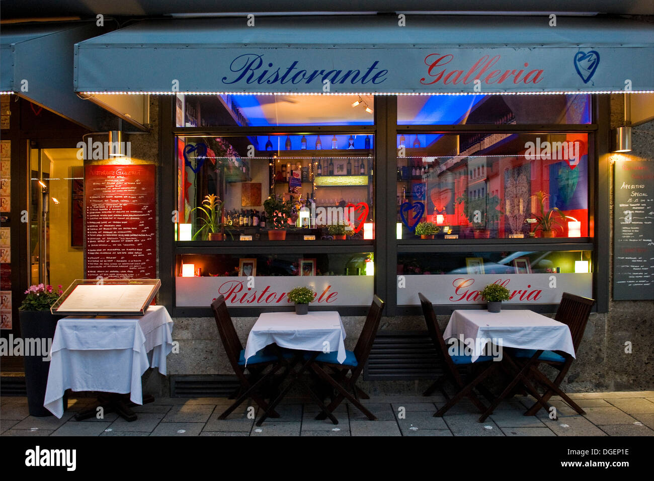 In Germania, in Baviera, Monaco di Baviera, Ristorante Galleria Foto Stock