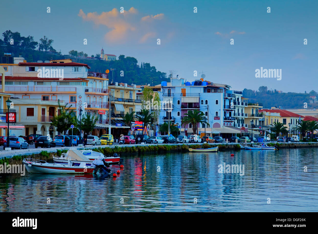 Città di Zacinto, Zacinto (Zante), Grecia Foto stock Alamy
