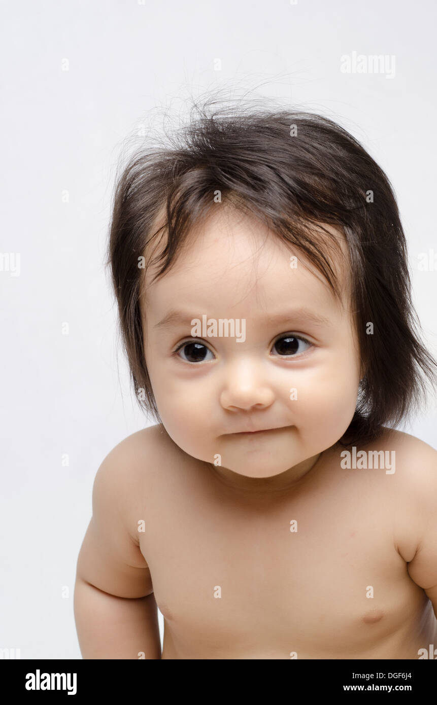 Il bambino di sei mesi di età Foto Stock