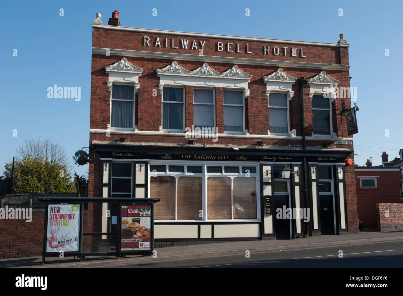 Scene di approccio a Kidderminster stazione ferroviaria Foto Stock