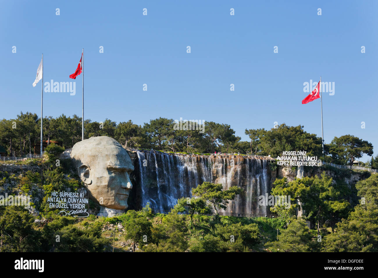 Monumento di Ataturk, Antalya, Provincia di Antalya, Turchia Foto Stock