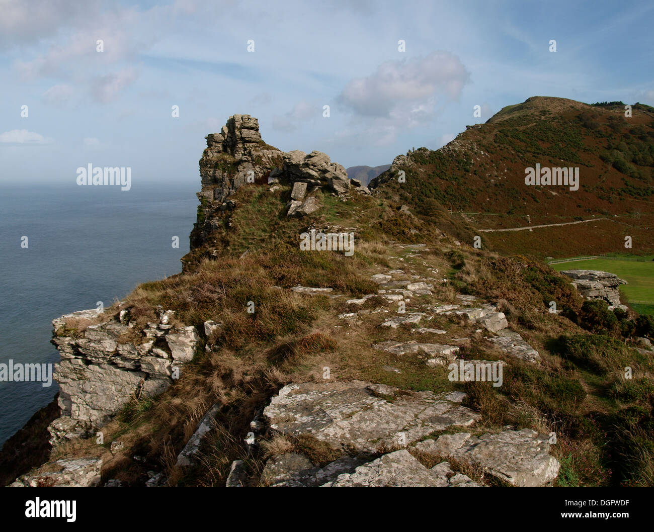 Valle di rocce, Exmoor, Devon, Regno Unito Foto Stock