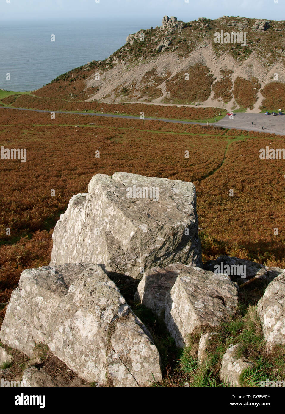 Valle di rocce, Exmoor, Devon, Regno Unito Foto Stock