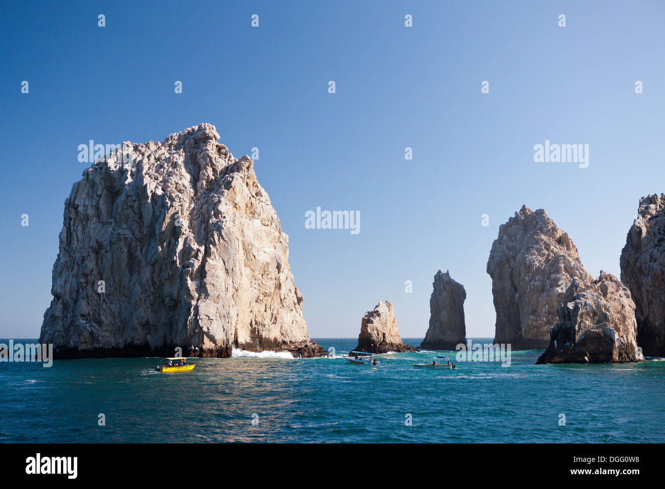 Viaggio a Lands End a Cabo San Lucas Cabo San Lucas, Baja California Sur, Messico Foto Stock