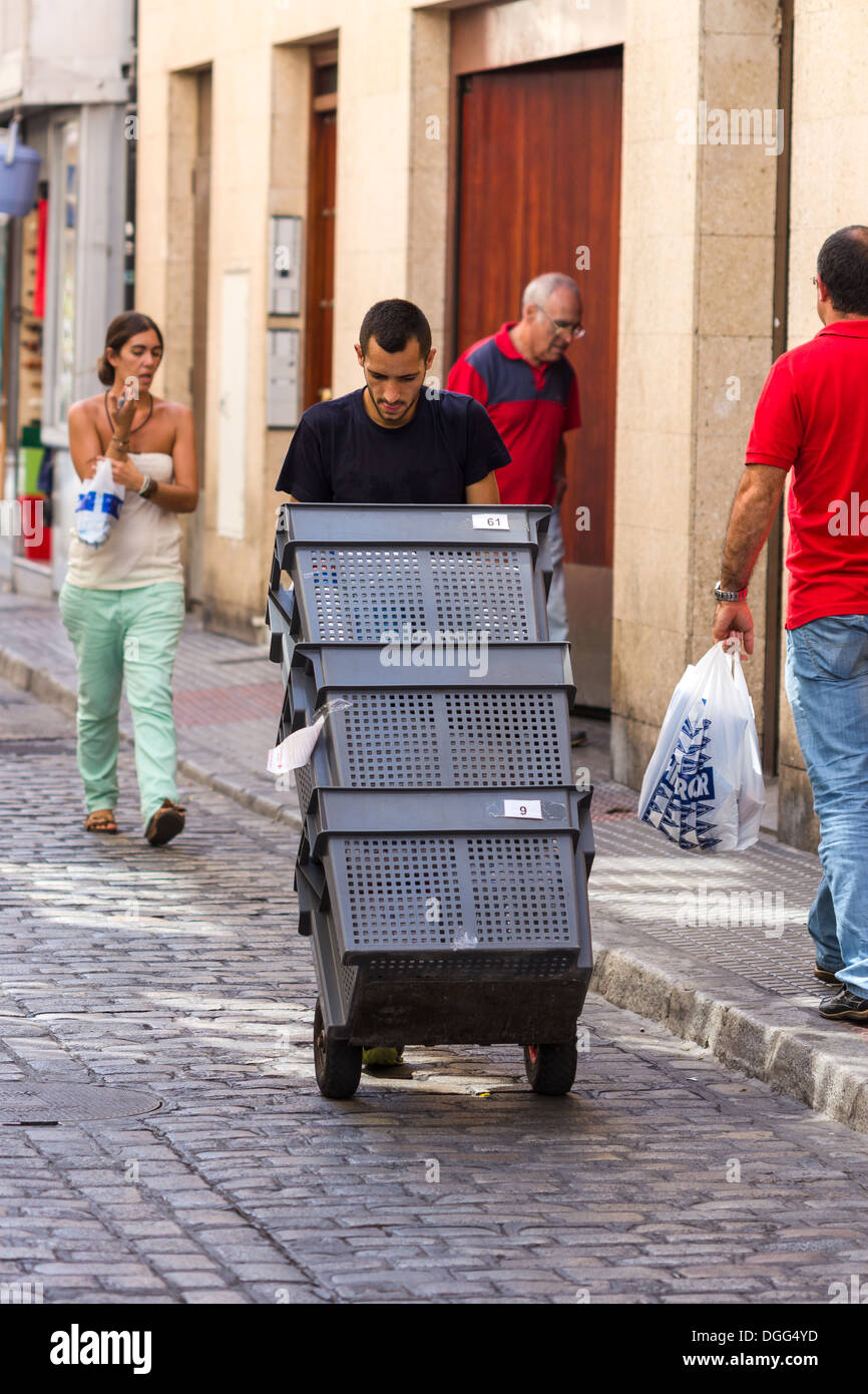 Home shopping consegna Cadiz Spagna Foto Stock
