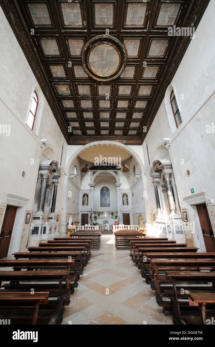 Interno, Chiesa di Santa Maria del Rosario, I Gesuati, Dorsoduro, Venezia, Venezia, Veneto, Italia, Europa Foto Stock