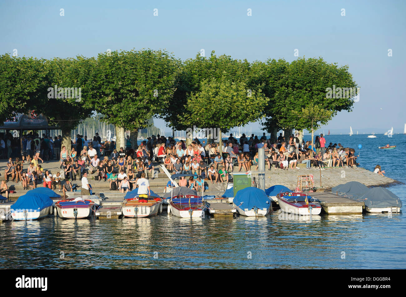 Il lago di Costanza notte Festival, Konstanz, Baden-Wuerttemberg Foto Stock