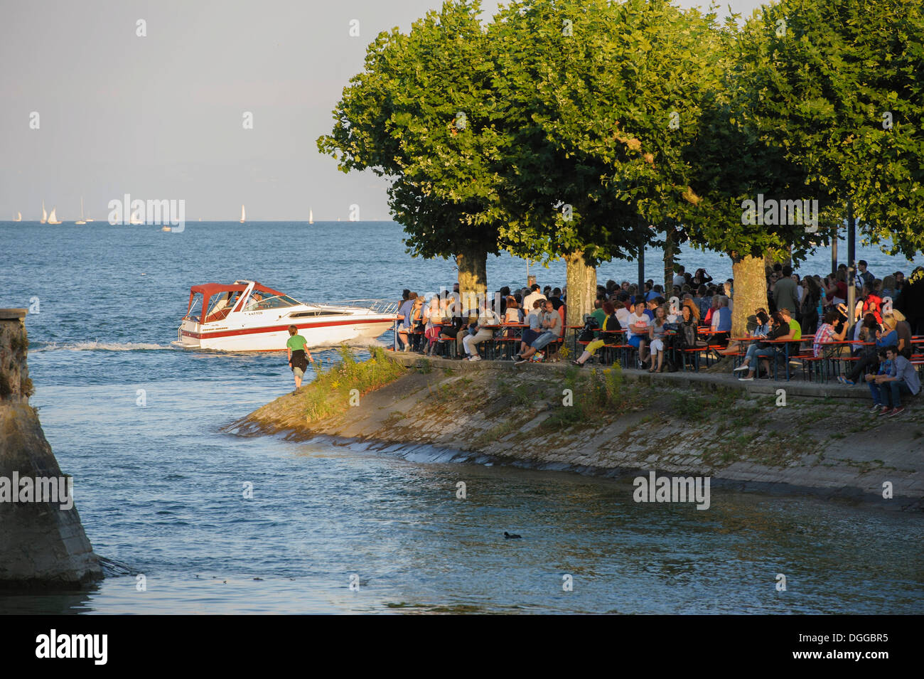 Il lago di Costanza notte Festival, Konstanz, Baden-Wuerttemberg Foto Stock