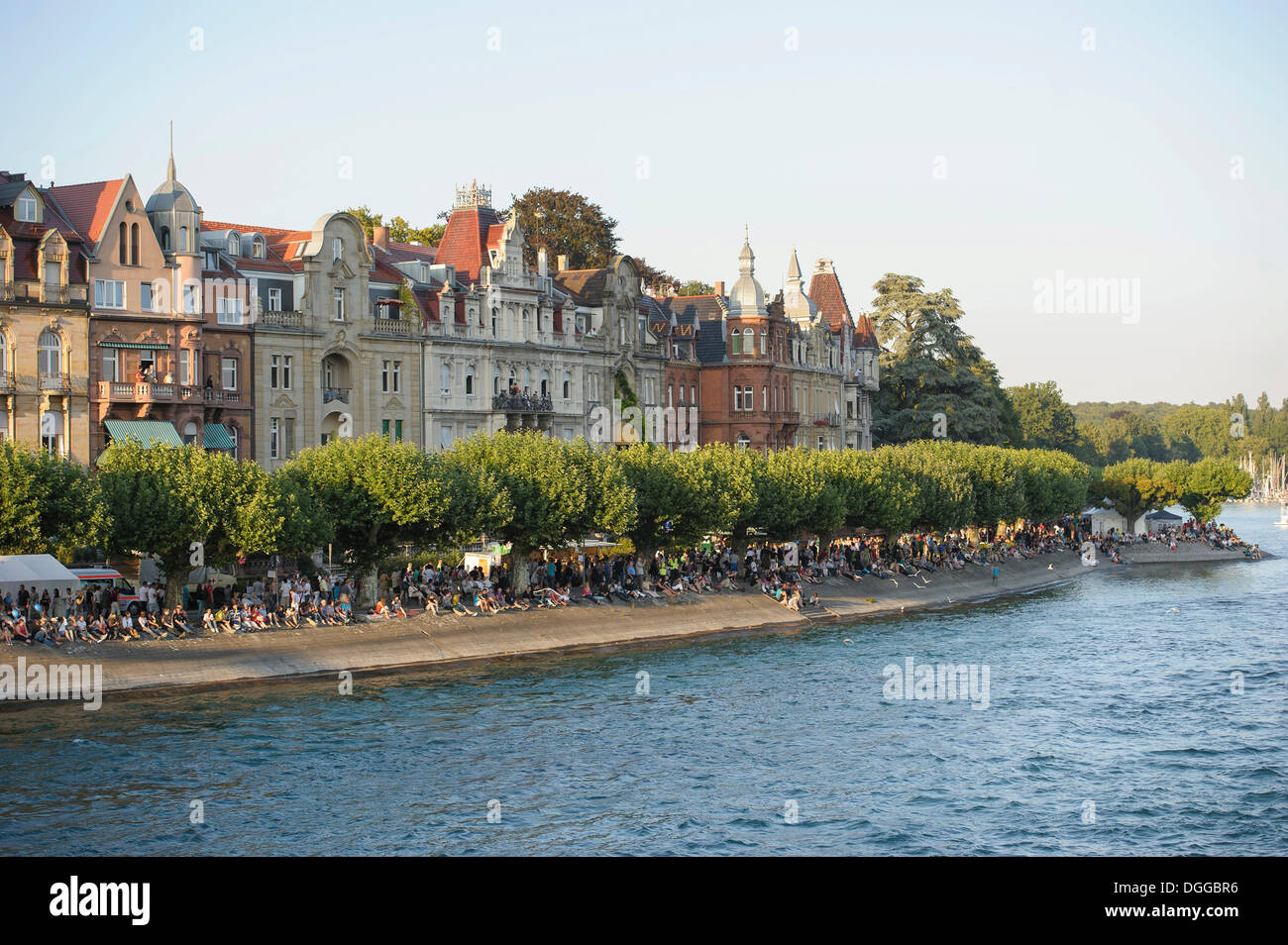Il lago di Costanza notte Festival, Konstanz, Baden-Wuerttemberg Foto Stock