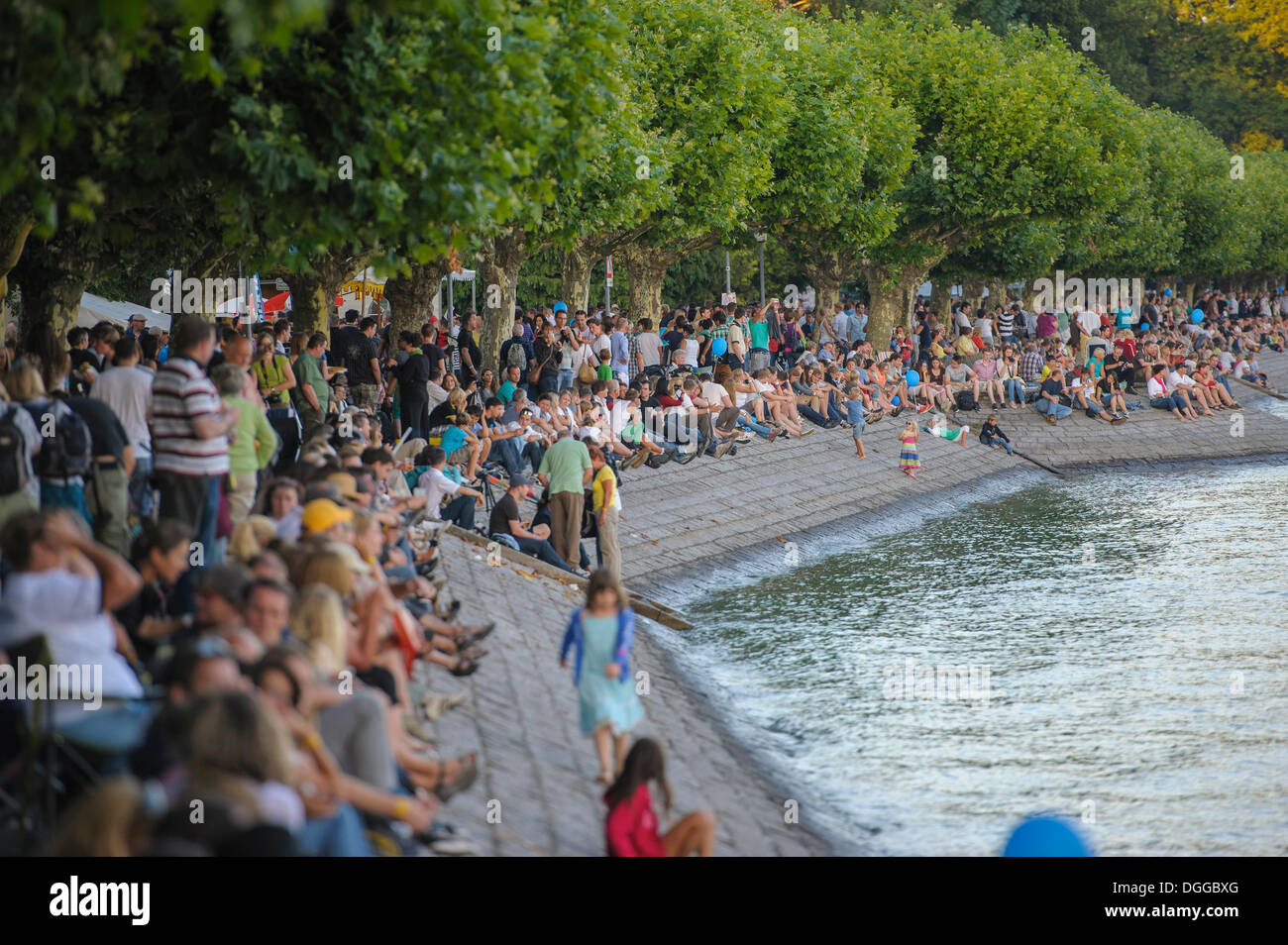 Il lago di Costanza notte Festival, Konstanz, Baden-Wuerttemberg Foto Stock