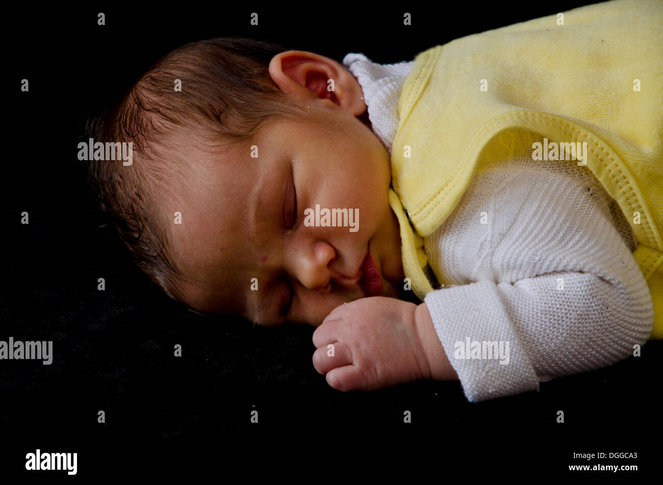 Baby, due settimane, dormendo, Germania Foto Stock