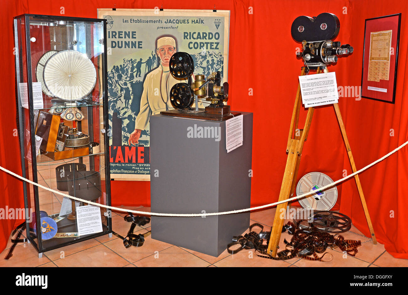 Cinema scena materiali Foto Stock