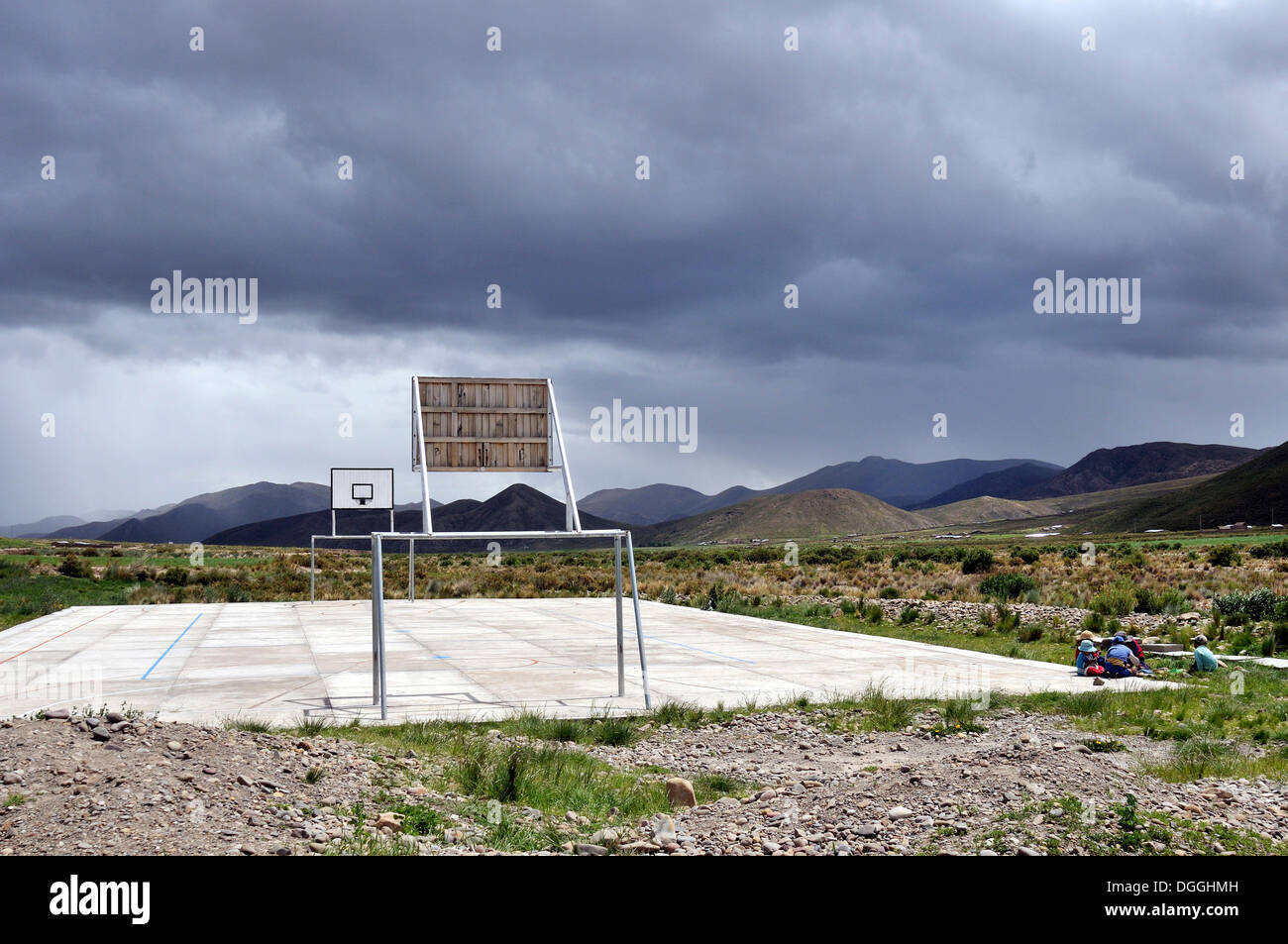 Gli sport di terra, Altipiano boliviano highlands, Departamento Oruro, Bolivia, Sud America Foto Stock