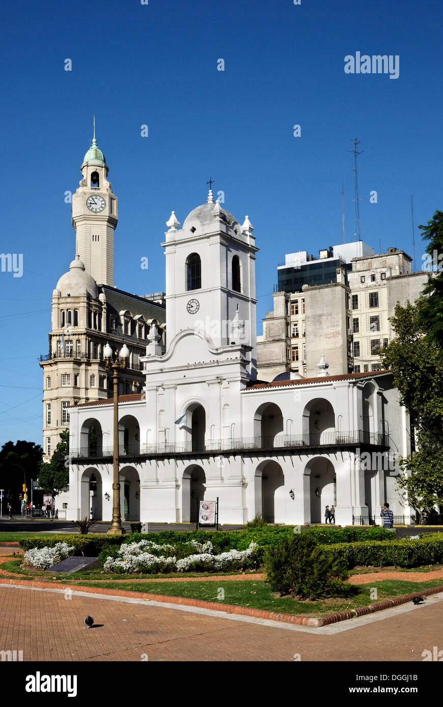Cabildo edificio, ex palazzo del governo in Plaza de Mayo Square, il quartiere di Montserrat, Buenos Aires, Argentina, Sud America Foto Stock