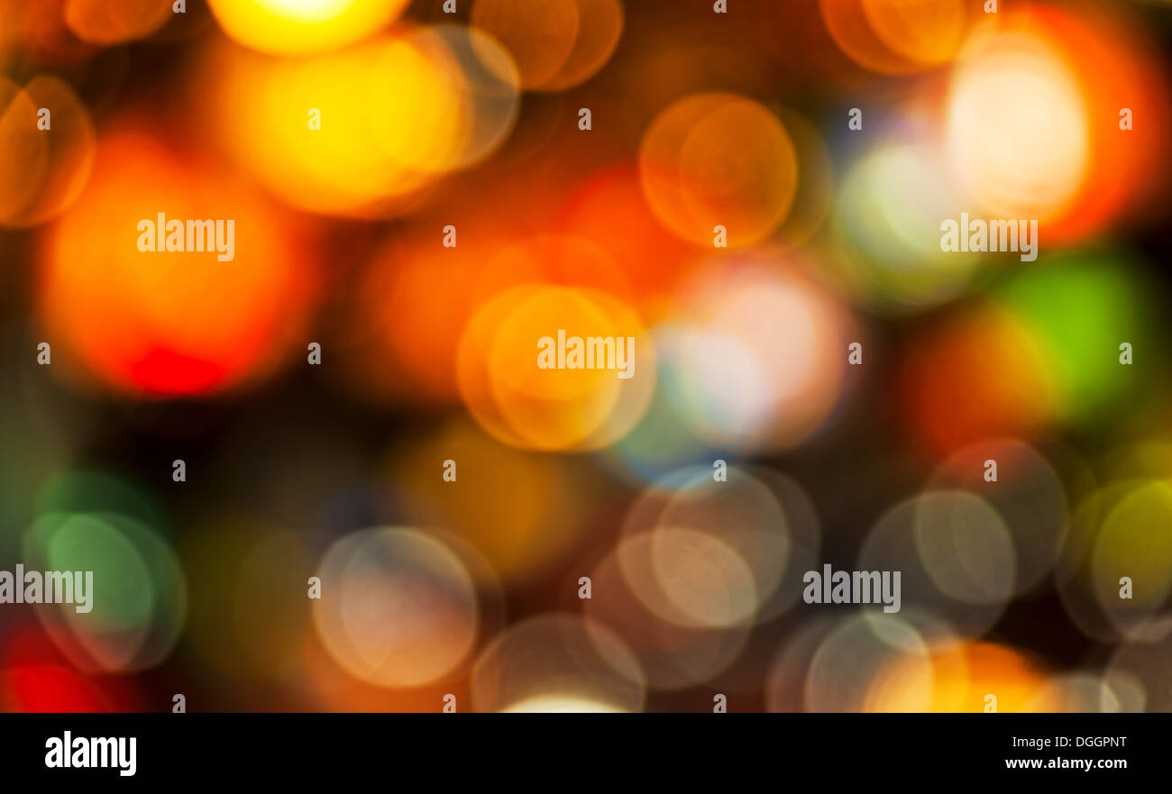 Abstract multicolore circolare sfondo bokeh di fondo. Foto Stock