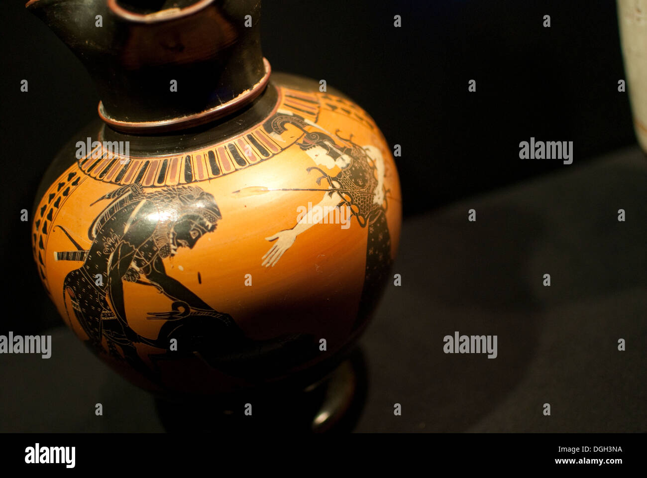 Vino Jar attribuito a Lisipides. Atene, Grecia. Tesori di culture di tutto il mondo" Foto Stock