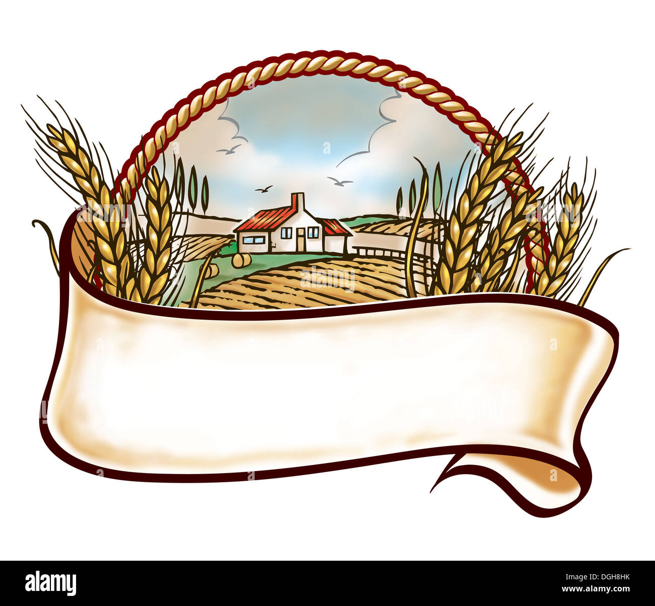emblema di fattoria Foto Stock