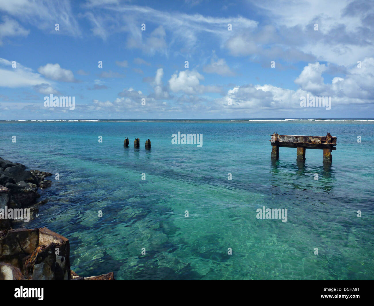 Isola di Tern French Frigate Shoals, isola hawaiana NWR, Hawaii Foto Stock