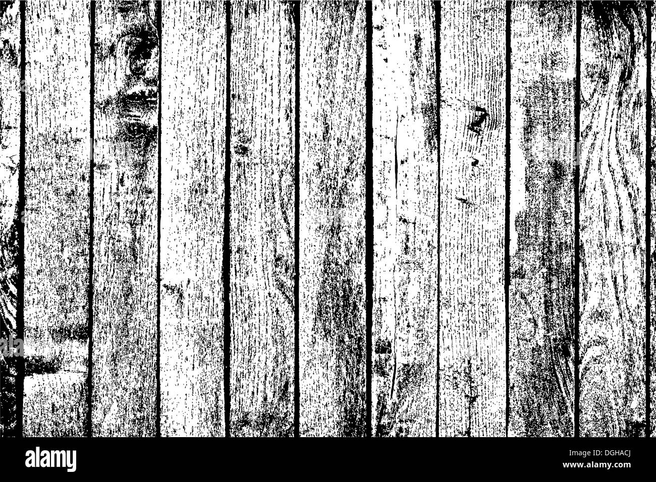 Doghe in legno di sfondo - distressed verticale di tavole di legno. EPS10 vettore. Foto Stock