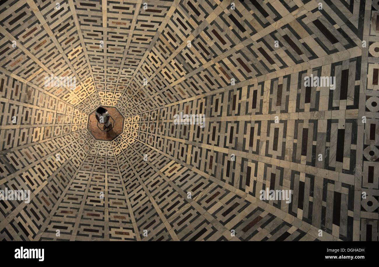 Il Duomo di Firenze pavimento a mosaico Design (come Flower) Foto Stock