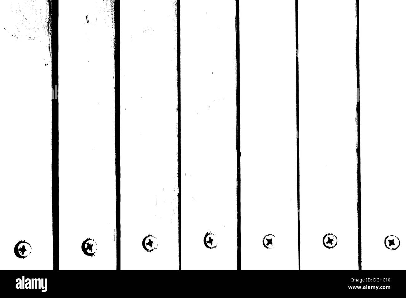 La texture di listelli con viti, per il vostro design. Foto Stock