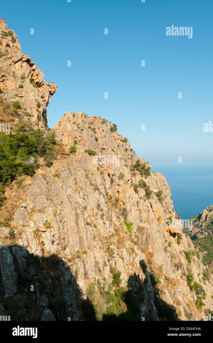 Calanche de Piana, Corsica Ovest, Francia Foto Stock