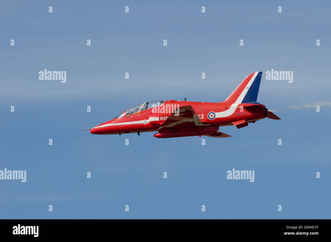 Le frecce rosse BAE Systems Hawk T1 airshow di Southport Foto Stock