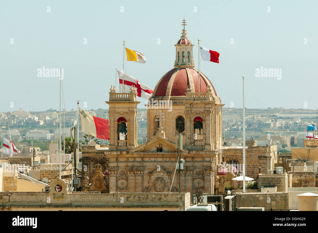 Basilica di San Giorgio, Rabat, Gozo, Malta Foto Stock