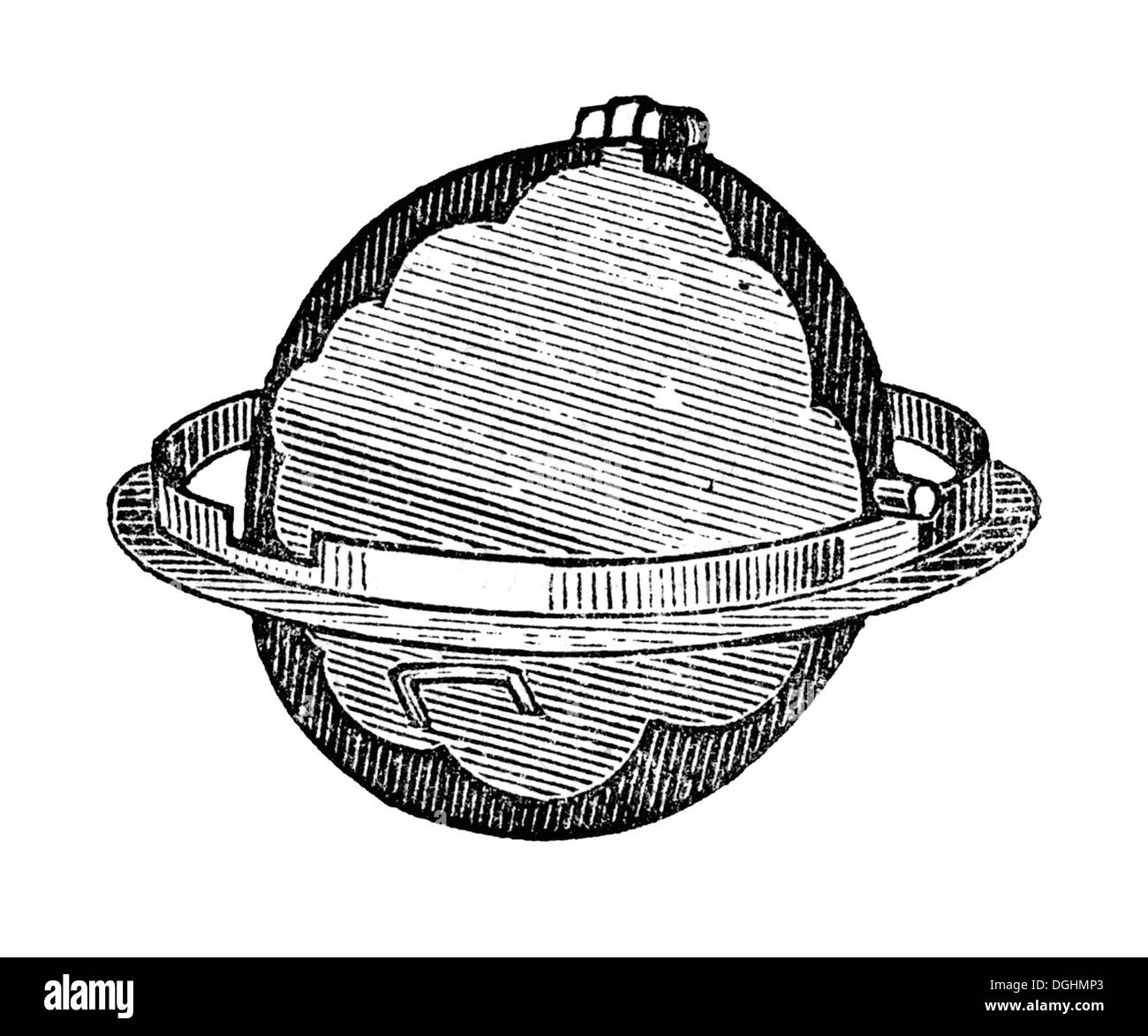 Piastra per i waffle, storico illustrazione da: Marie Adenfeller, Friedrich Werner: illustrato la cucina e il servizio di pulizie prenota Foto Stock