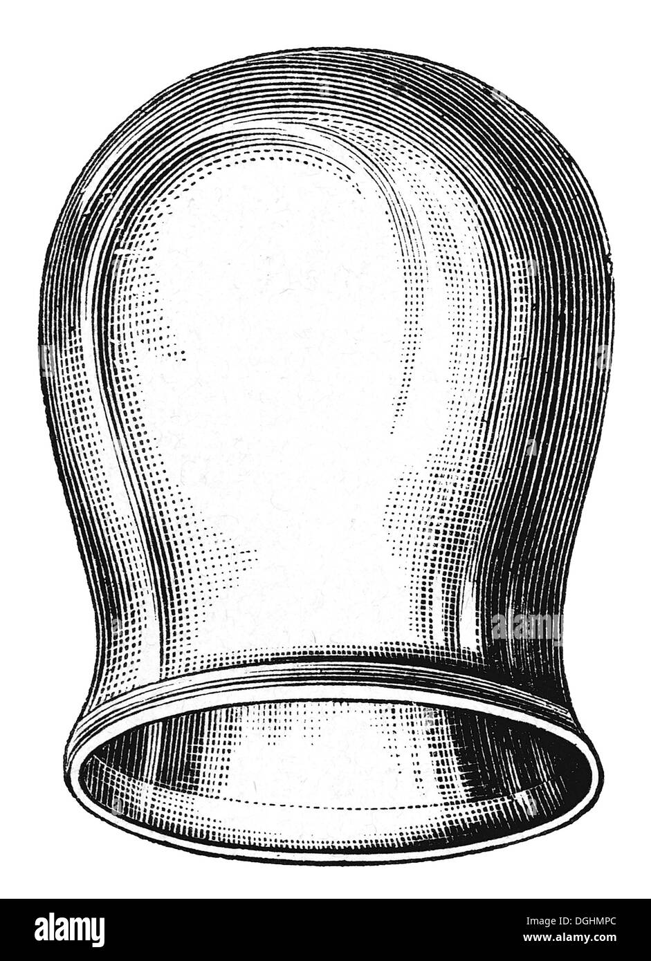 Coppettazione vetro, illustrazione storico da: Marie Adenfeller, Friedrich Werner, illustrata la cucina e il servizio di pulizie prenota Foto Stock