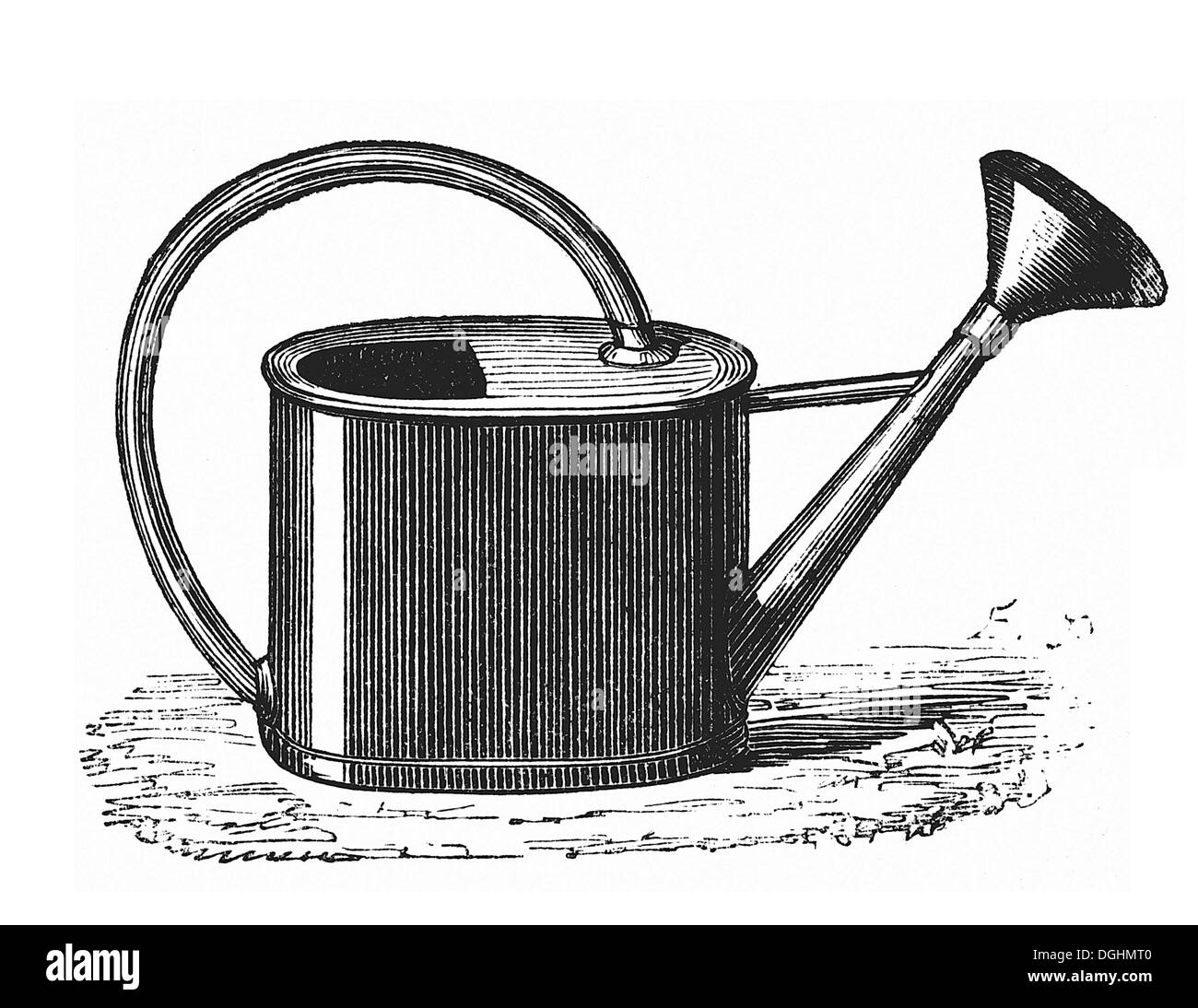 Annaffiatoio, storico illustrazione da: Marie Adenfeller, Friedrich Werner, illustrata la cucina e il servizio di pulizie prenota Foto Stock