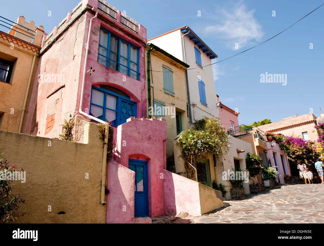 Collioure sul Mediterraneo, Languedoc-Roussillon, Francia meridionale, Francia, Europa Foto Stock