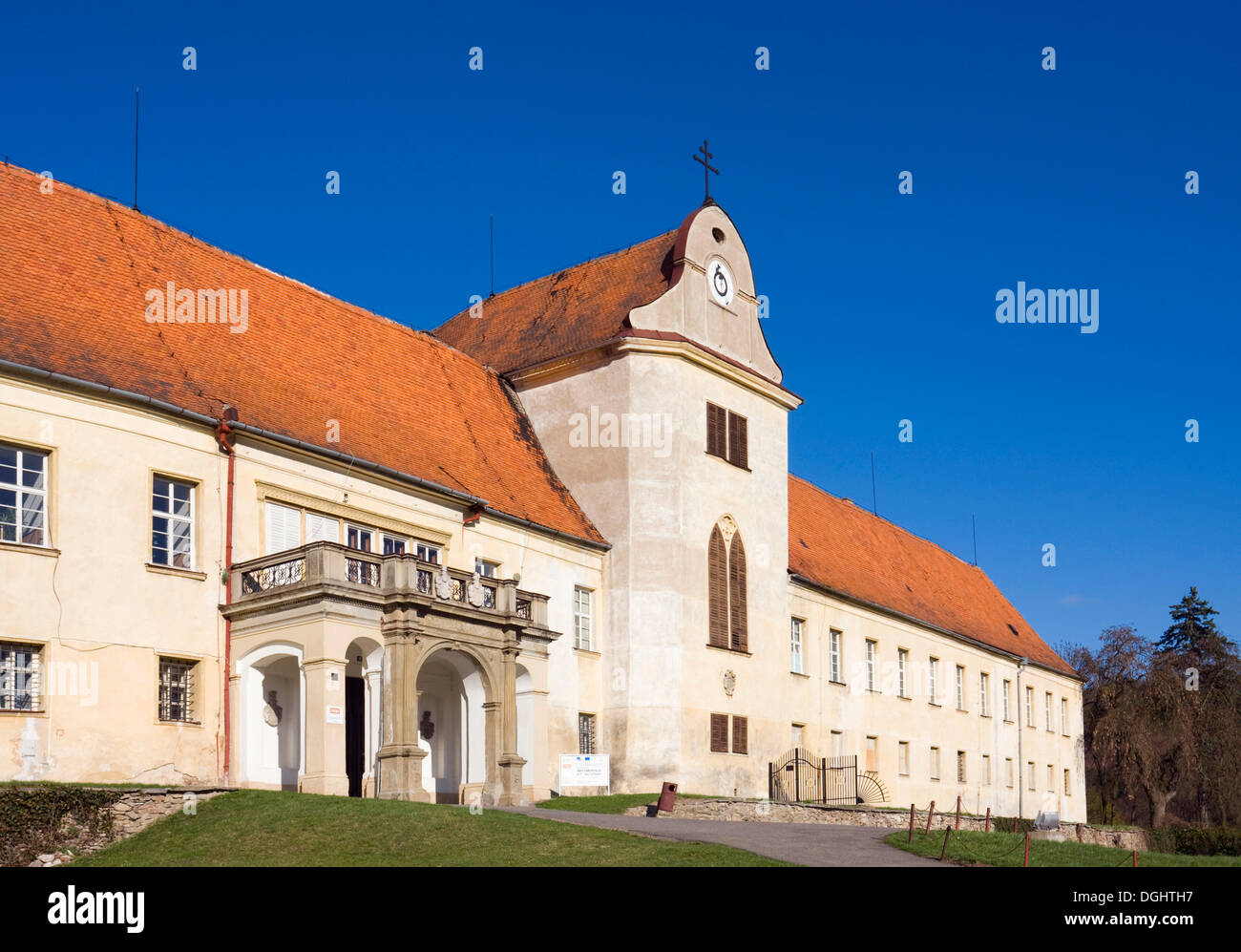 Il castello di Lomnice, southern Moravia Repubblica Ceca, Europa Foto Stock