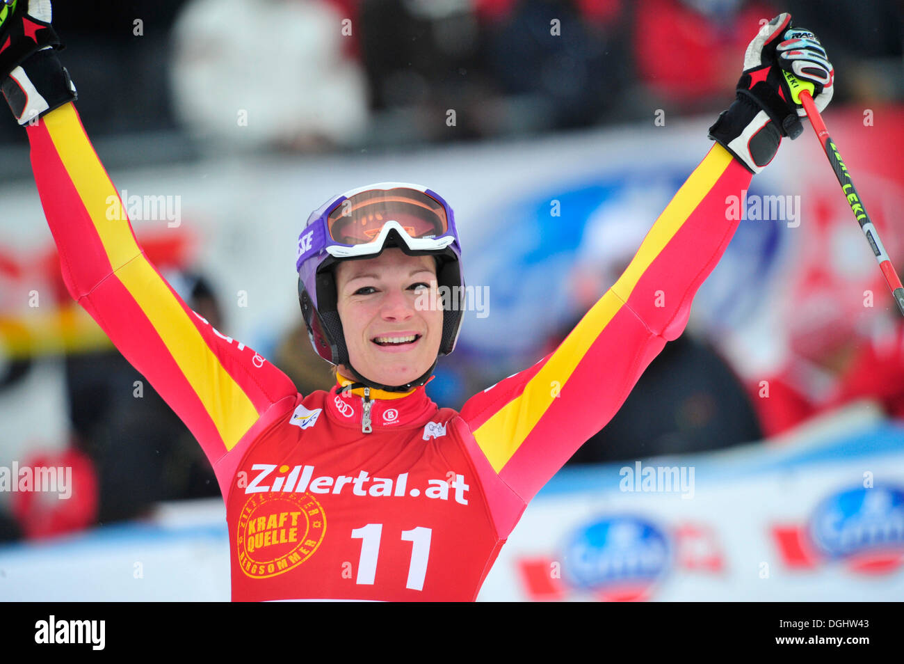 Maria Riesch, Coppa del Mondo di sci, Garmisch-Partenkirchen, Bavaria Foto Stock