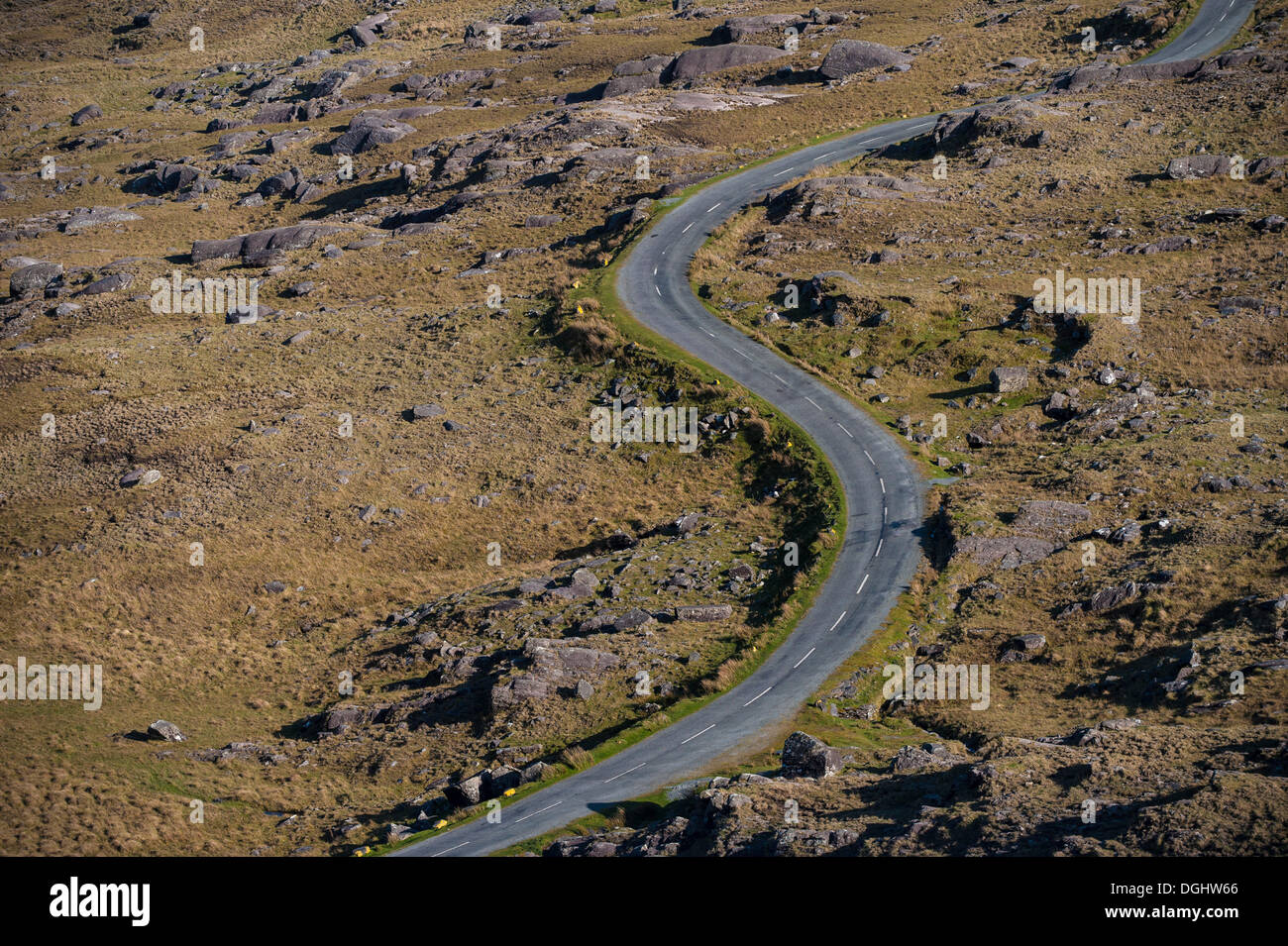 Pass road, Healy Pass, Repubblica di Irlanda, Europa Foto Stock