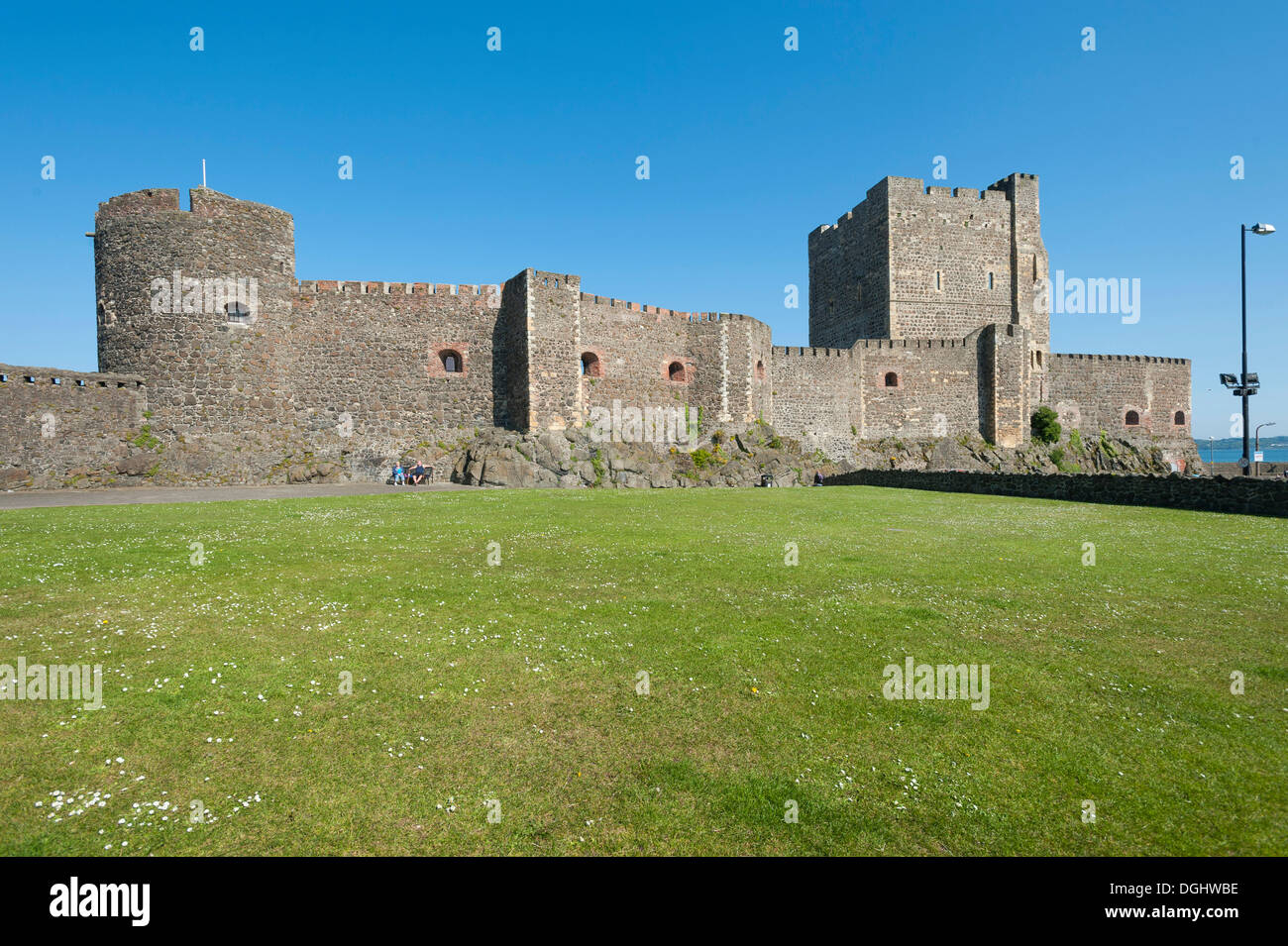 Castello di Carrickfergus, Carrickfergus, Irlanda del Nord, Regno Unito, Europa Foto Stock