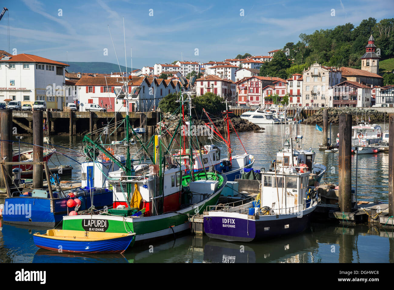 Porto, Port de Saint-Jean-de-Luz, Saint Jean de Luz, Aquitania, in Francia, in Europa, PublicGround Foto Stock
