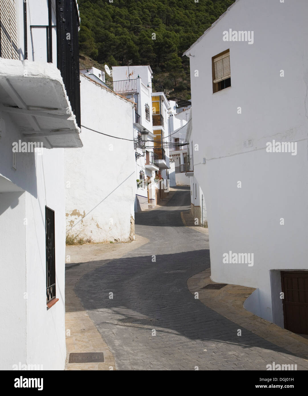 Alcaucin village, provincia di Malaga, Spagna Foto Stock