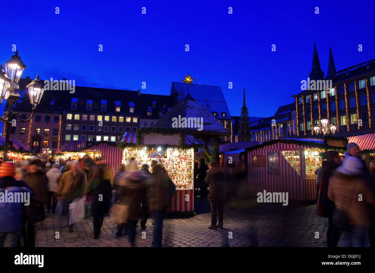 Nürnberg Weihnachtsmarkt - Norimberga mercatino di Natale 03 Foto Stock