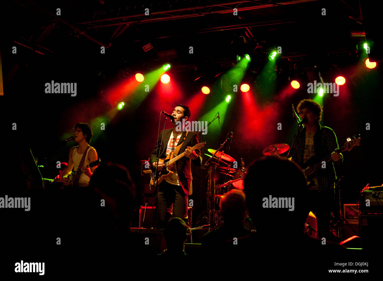 Banda musicale svizzera Pegasus, vivono nel Schueuer, Lucerna, Svizzera Foto Stock