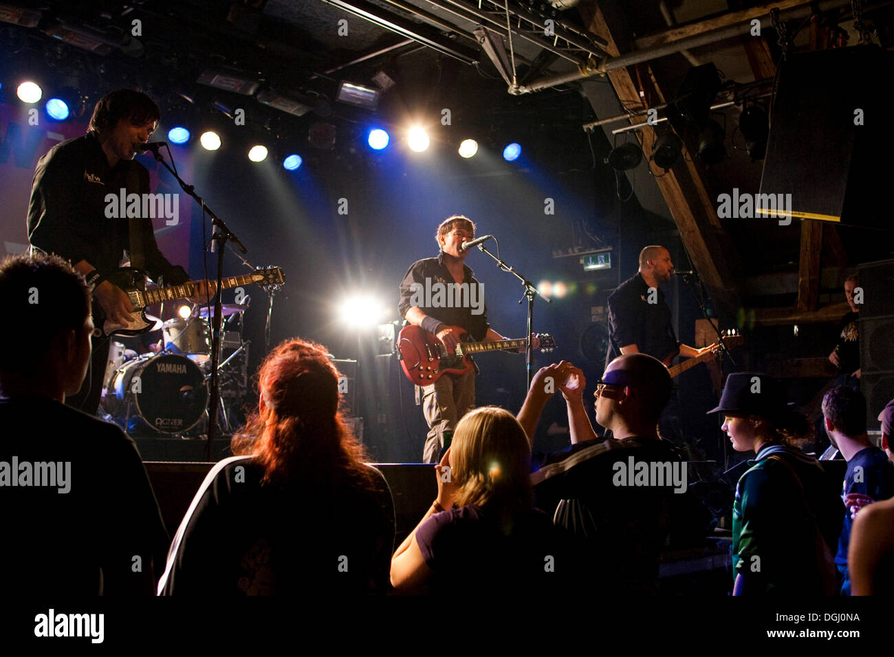 Il tedesco punk band Abwaerts, vivono nell'Schueuer, Lucerna, Svizzera Foto Stock