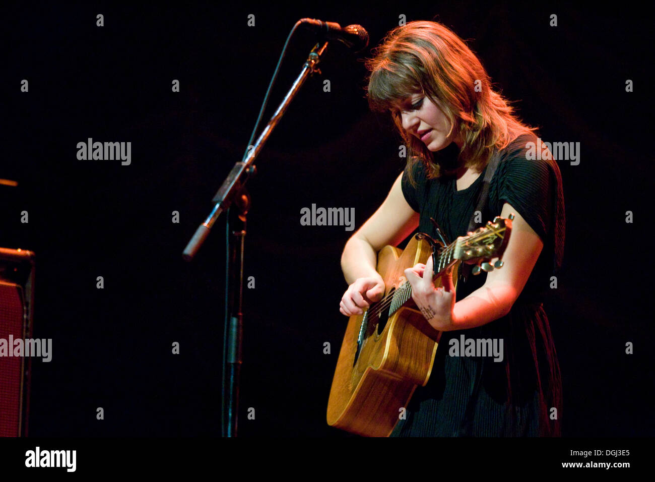 Noi cantautrice Anais Mitchell live presso il Municipio di Lucerna al KKL di Lucerna, Svizzera Foto Stock