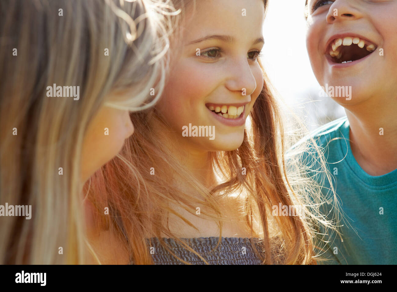 Bambini sorridenti Foto Stock