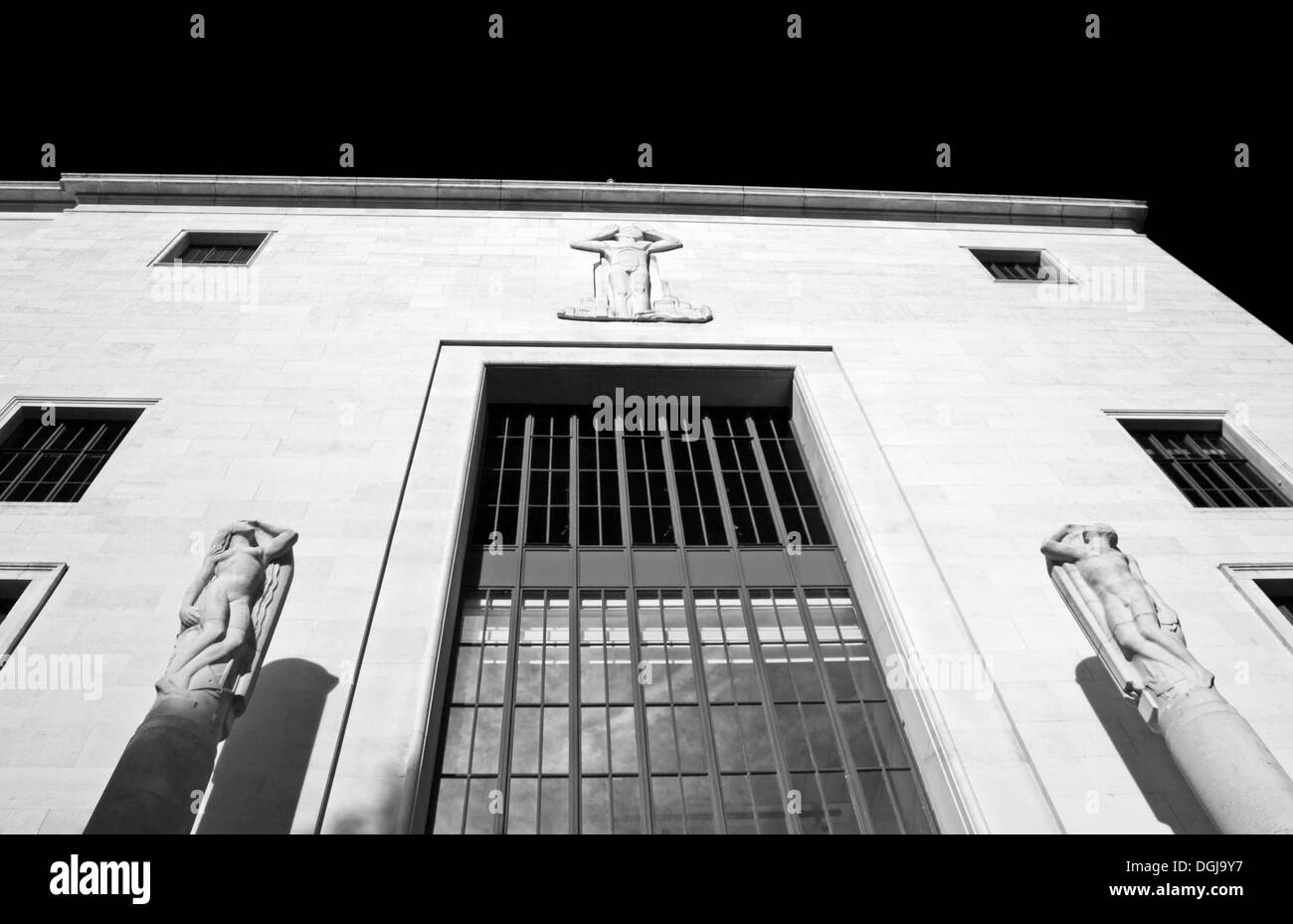 Esterno del Royal Institute of British Architects, 66 Portland Place, London, England, Regno Unito Foto Stock